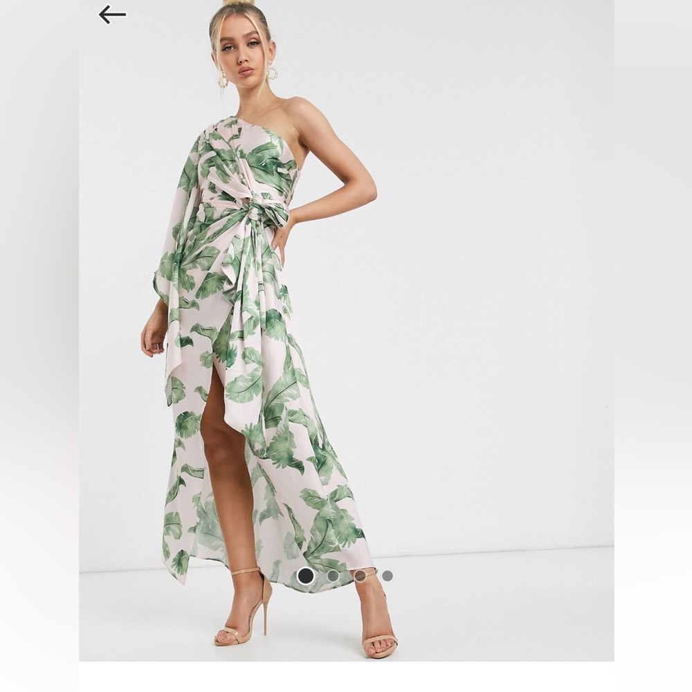 Significant Other Caspian Draped one shoulder dress